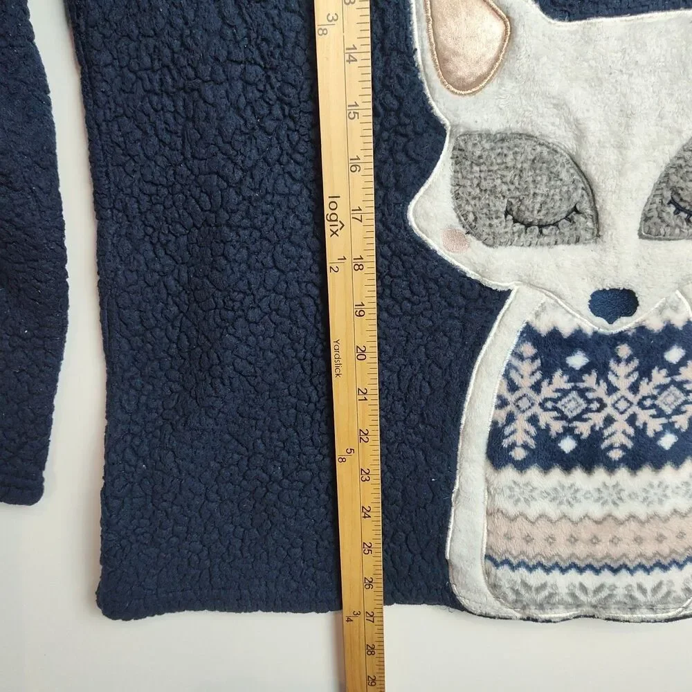 Secret Treasures Sleepwear Sweatshirt Girls'‎ XL (16-18) Blue, Racoon